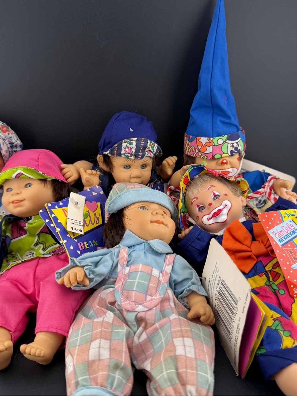 Lot Of 6 Vintage GiGo Toy My Pal Dolls & Clowns Some With Tags 8”